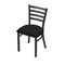 Holland Bar Stool Co 400 Jackie 18" Chair with Pewter Finish and Canter Espresso Seat 40018PW003 - alternate 1